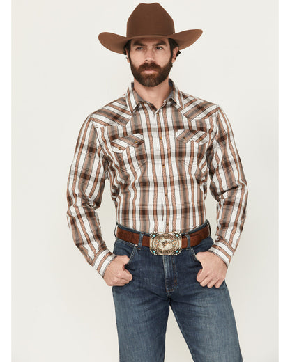 Men' Rodeo Plaid Print Long Sleeve Snap Western Shirt | Cody James Clothing