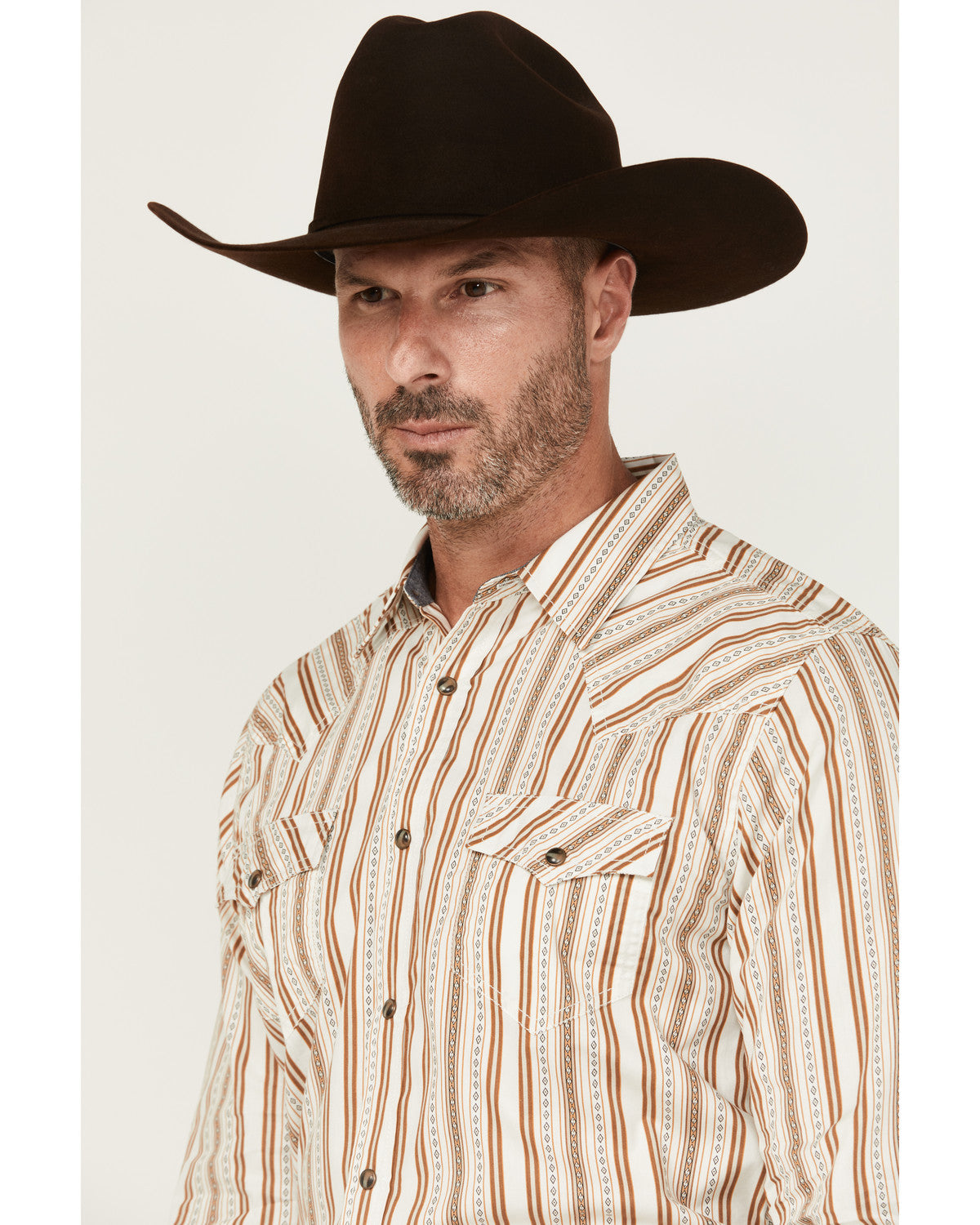 Men's Sierra Southwestern Striped Long Sleeve Snap Western | Cody James Clothing