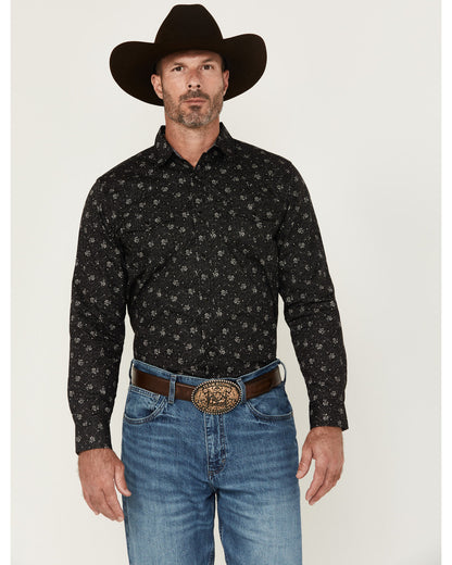 Men's Saddle Peak Floral Print Long Sleeve Snap Western Shi | Cody James Clothing|Sale