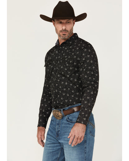 Men's Saddle Peak Floral Print Long Sleeve Snap Western Shi | Cody James Clothing|Sale