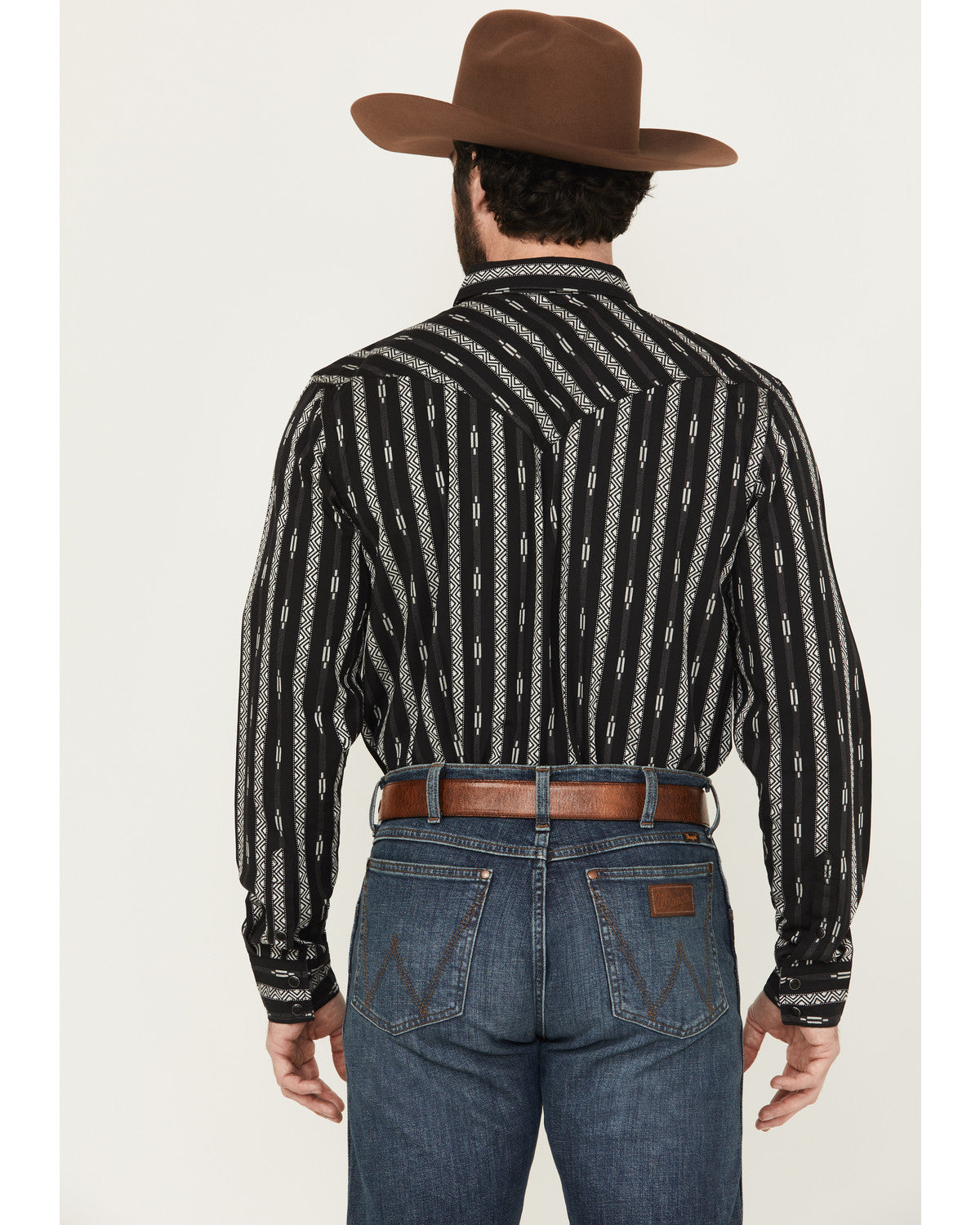 Men's Range Rover Ready Striped Long Sleeve Snap Western Sh | Cody James Clothing