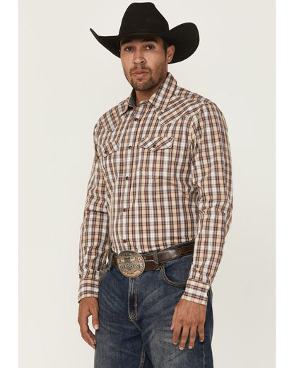 Men's Bradford Plaid Print Long Sleeve Snap Western Shirt | Cody James Clothing
