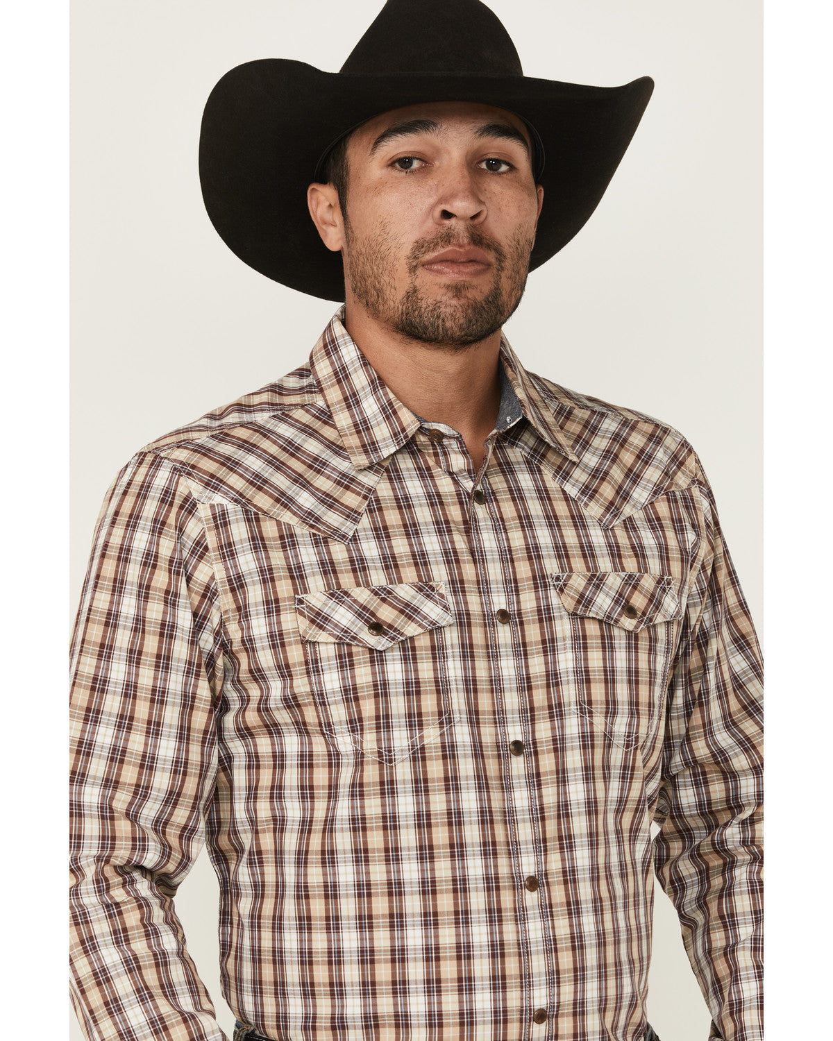 Men's Bradford Plaid Print Long Sleeve Snap Western Shirt | Cody James Clothing