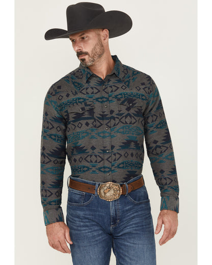 Men's Julian Southwestern Print Long Sleeve Snap Western Sh | Cody James Clothing|Sale