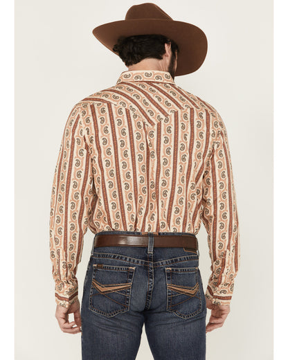 Men's Stillwell Paisley Print Long Sleeve Snap Western Shir | Cody James Clothing|Sale