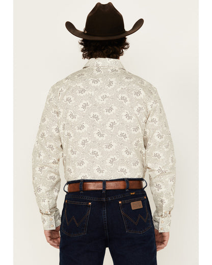 Men's Treven Floral Print Long Sleeve Snap Western Shirt | Cody James Clothing