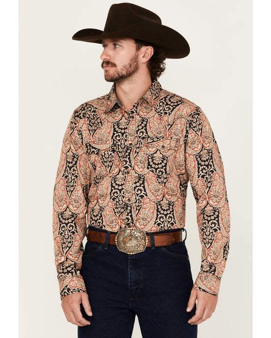 Men's Graysill Medallion Print Long Sleeve Snap Western Shi | Cody James Clothing|Sale