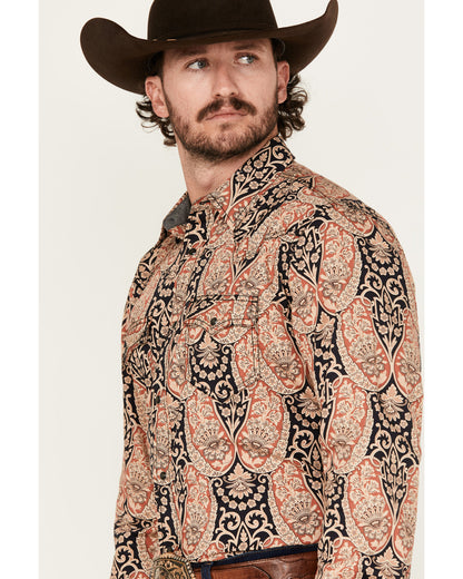 Men's Graysill Medallion Print Long Sleeve Snap Western Shi | Cody James Clothing|Sale