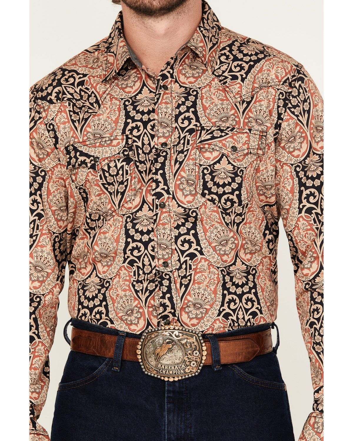 Men's Graysill Medallion Print Long Sleeve Snap Western Shi | Cody James Clothing|Sale
