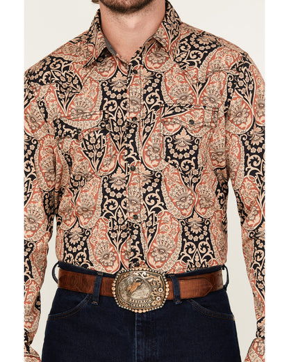 Men's Graysill Medallion Print Long Sleeve Snap Western Shi | Cody James Clothing|Sale