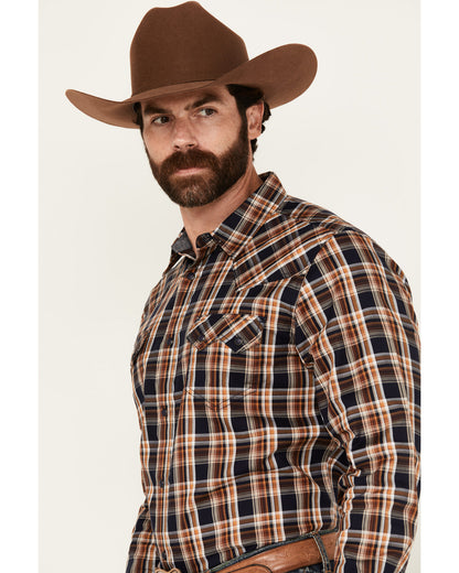 Men's Winfield Plaid Print Long Sleeve Snap Western Shirt | Cody James Clothing