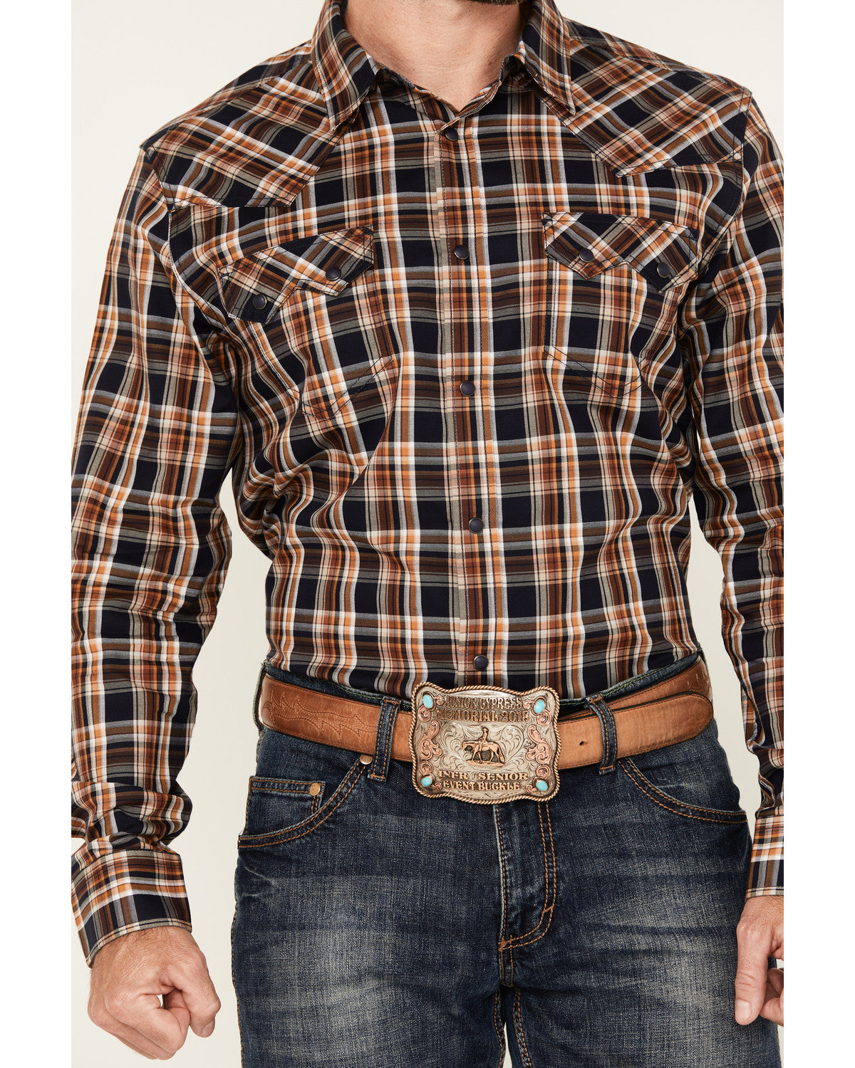 Men's Winfield Plaid Print Long Sleeve Snap Western Shirt | Cody James Clothing