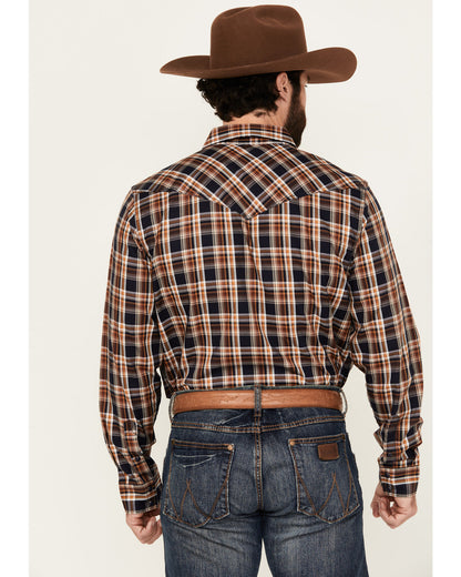 Men's Winfield Plaid Print Long Sleeve Snap Western Shirt | Cody James Clothing