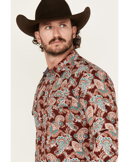 Men's Noah Paisley Print Long Sleeve Snap Western Shirt - T | Cody James Clothing|Sale