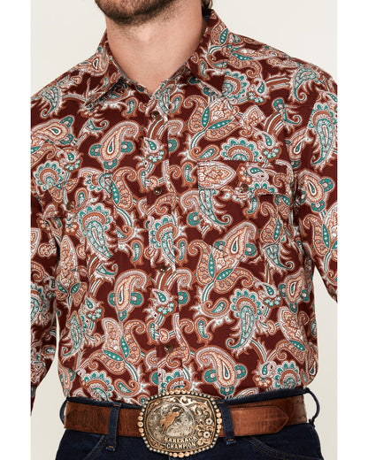Men's Noah Paisley Print Long Sleeve Snap Western Shirt - T | Cody James Clothing|Sale
