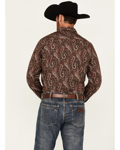 Men's Leo Paisley Print Long Sleeve Snap Western Shirt | Cody James Clothing