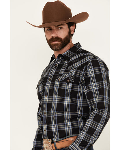 Men's Irving Plaid Print Long Sleeve Snap Western Shirt - B | Cody James Clothing|Sale