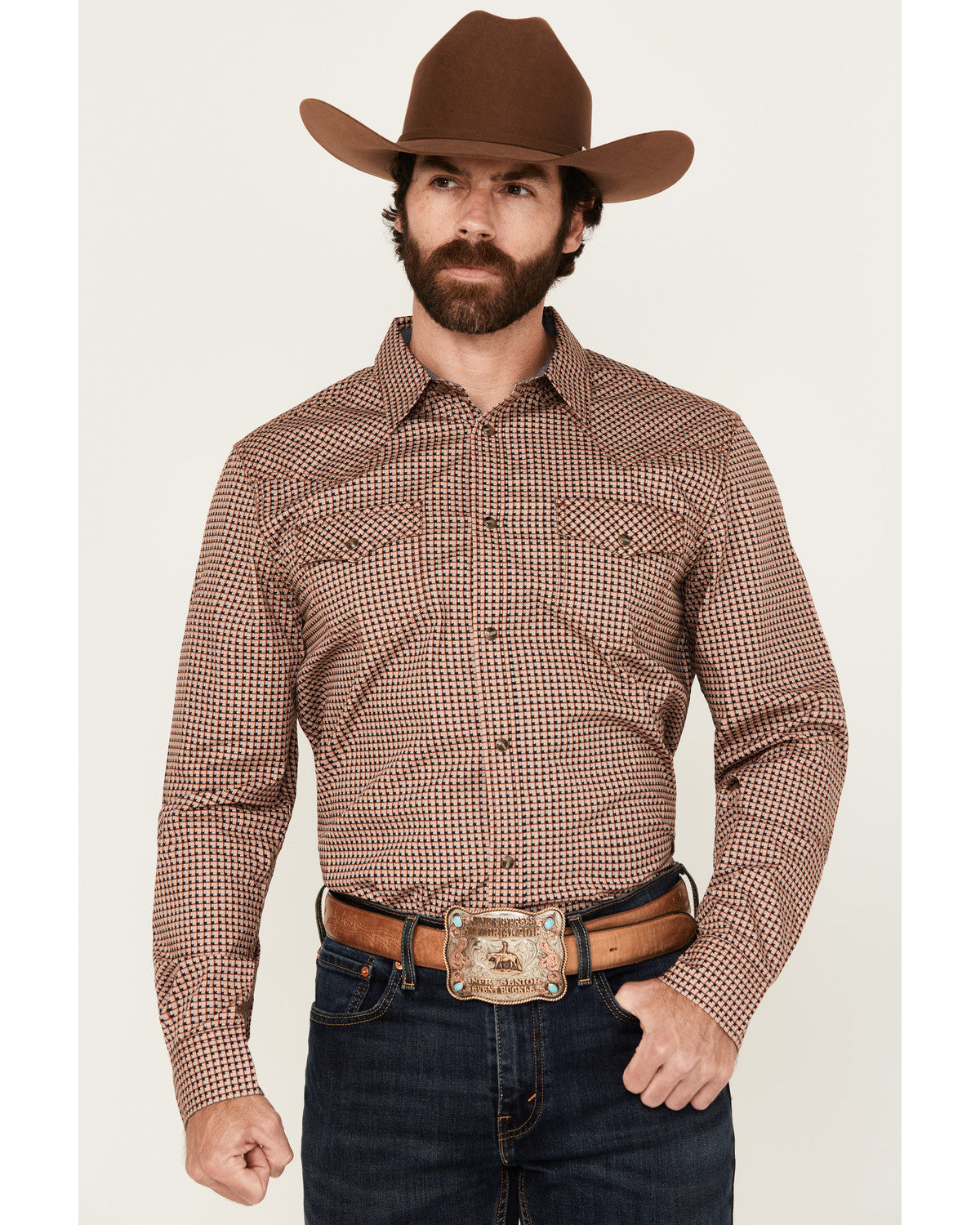 Men's Ramon Plaid Print Long Sleeve Snap Western Shirt | Cody James Clothing|Sale