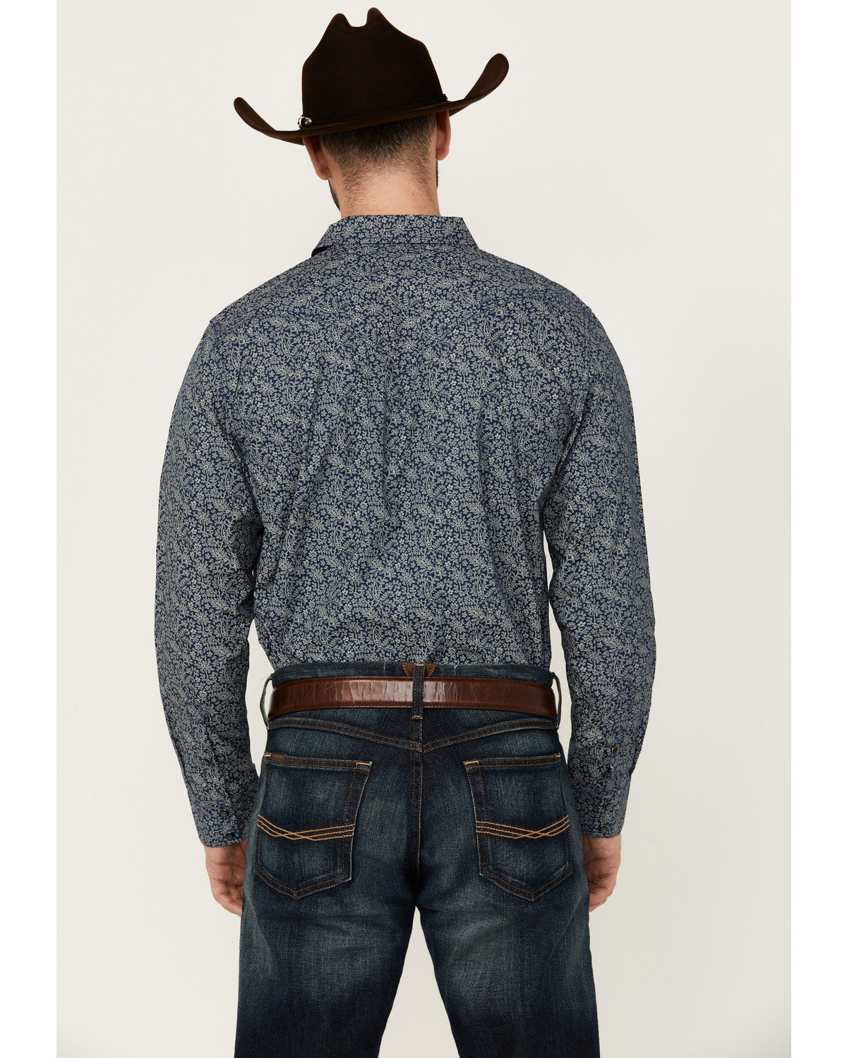 Men's Grande Floral Print Long Sleeve Pearl Snap Western Sh | Cody James Clothing