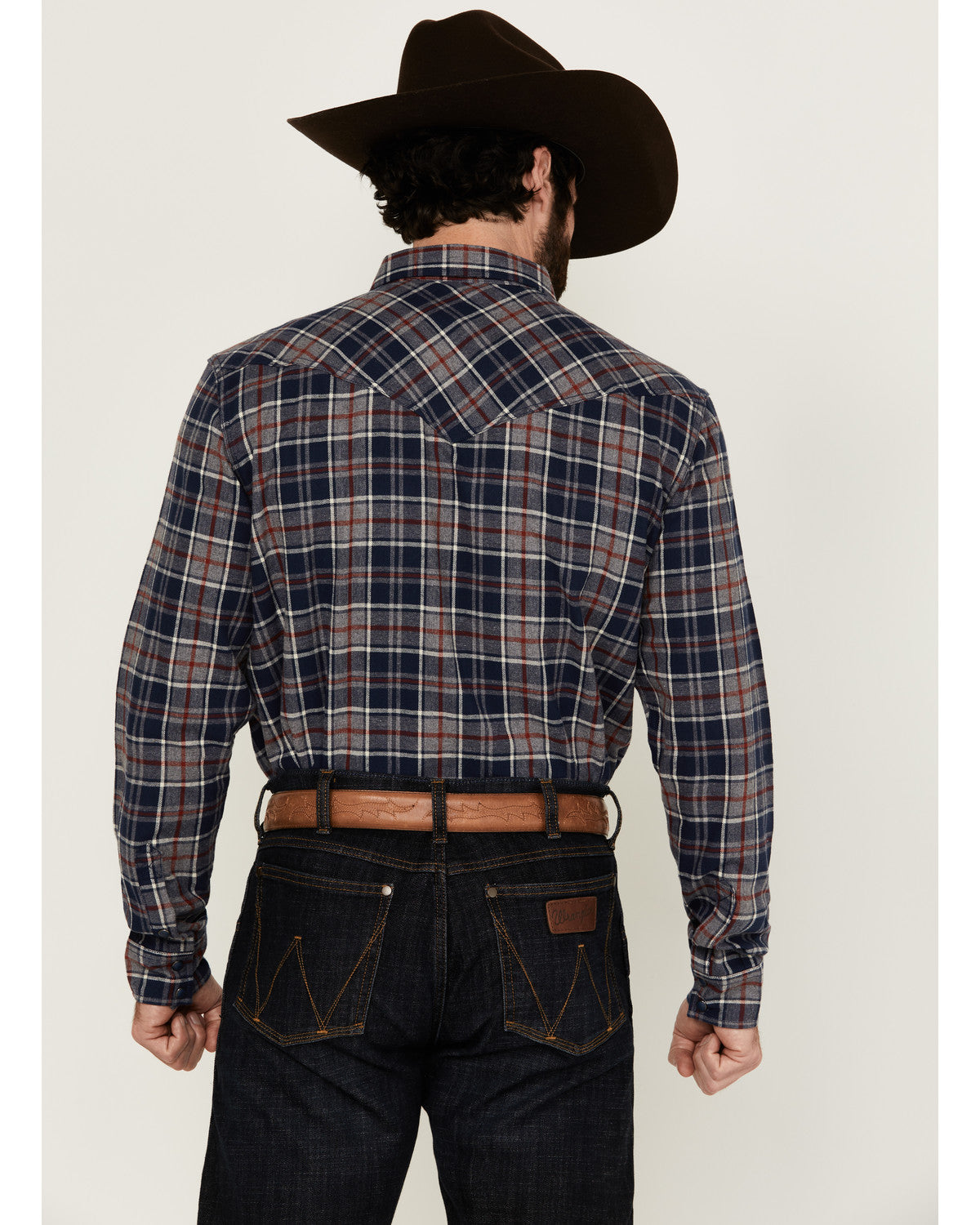 Men's Poker Plaid Print Long Sleeve Snap Western Shirt | Cody James Clothing|Sale