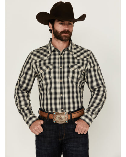 Men's Rey Plaid Print Long Sleeve Snap Western Shirt | Cody James Clothing|Sale