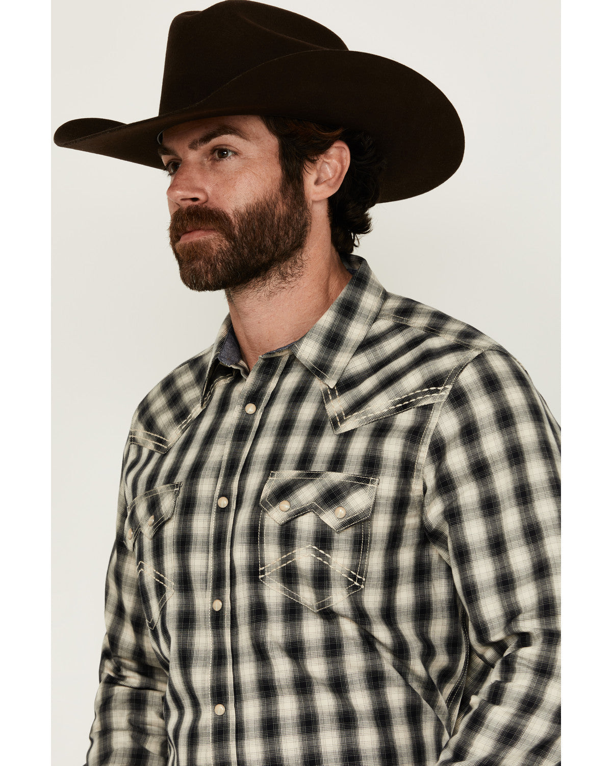 Men's Rey Plaid Print Long Sleeve Snap Western Shirt | Cody James Clothing|Sale