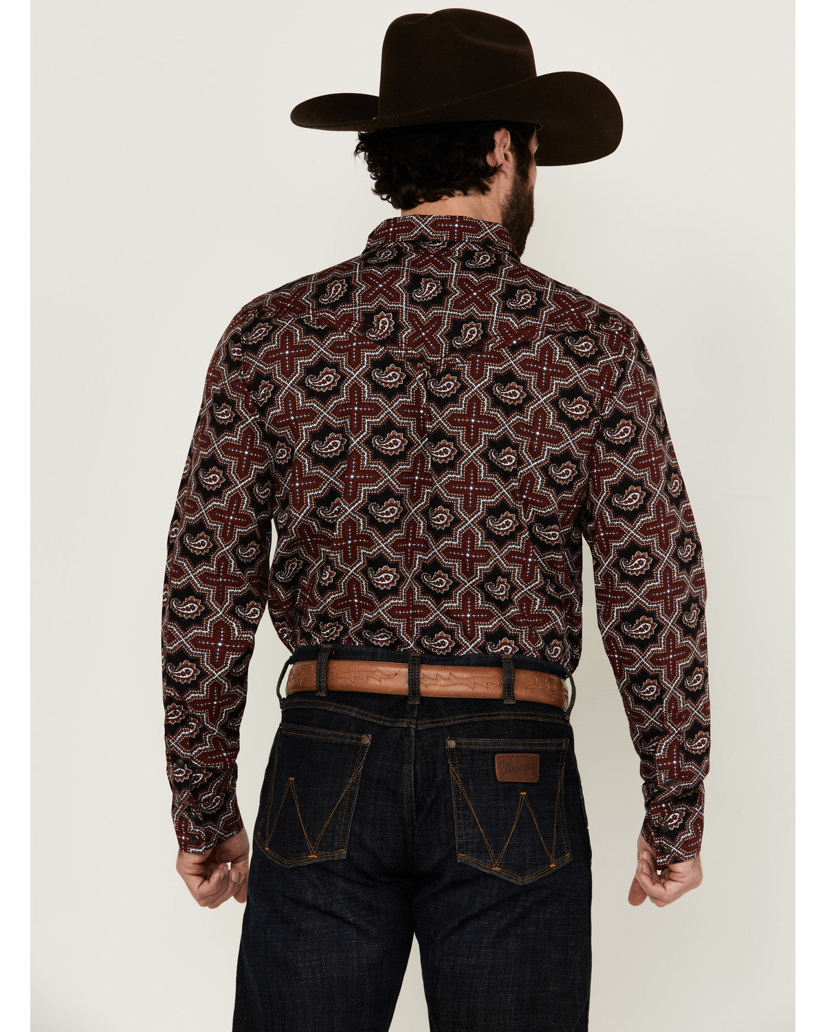 Men's Daybreak Geo Print Long Sleeve Snap Western Shirt | Cody James Clothing|Sale