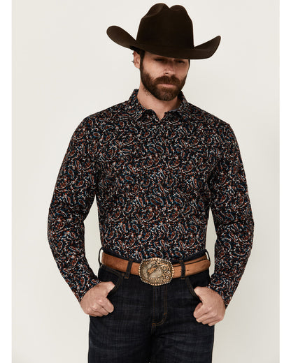 Men's Take Flight Paisley Print Long Sleeve Snap Western Sh | Cody James Clothing