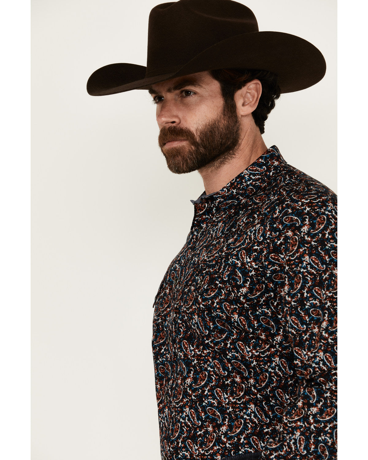 Men's Take Flight Paisley Print Long Sleeve Snap Western Sh | Cody James Clothing