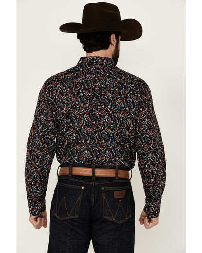 Men's Take Flight Paisley Print Long Sleeve Snap Western Sh | Cody James Clothing
