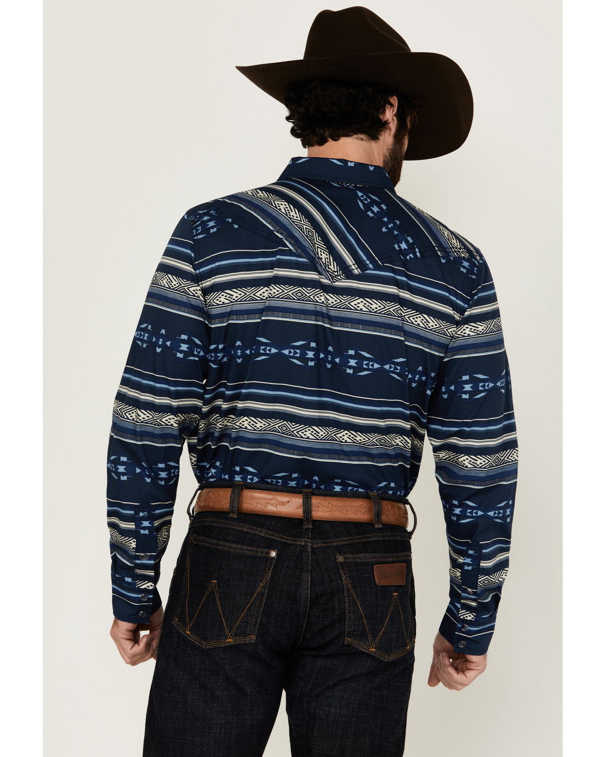 Men's Distance Southwestern Striped Long Sleeve Snap Wester | Cody James Clothing