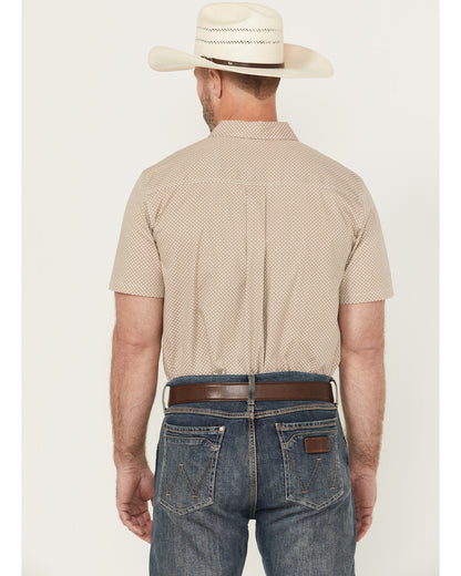 Men's Grill And Greet Geo Print Short Sleeve Button-Down St | Cody James Clothing