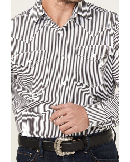 Black 1978® Men's Condor Striped Print Long Sleeve Button-D | Cody James Clothing