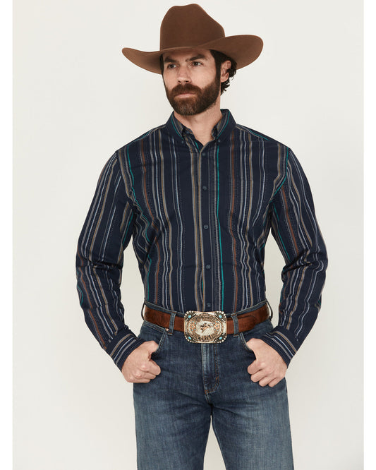 Men's Blake Striped Long Sleeve Button-Down Stretch Western | Cody James Clothing|Sale