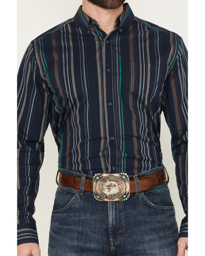 Men's Blake Striped Long Sleeve Button-Down Stretch Western | Cody James Clothing|Sale