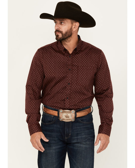 Men's Williams Mini Floral Print Long Sleeve Button-Down St | Cody James Clothing|Sale