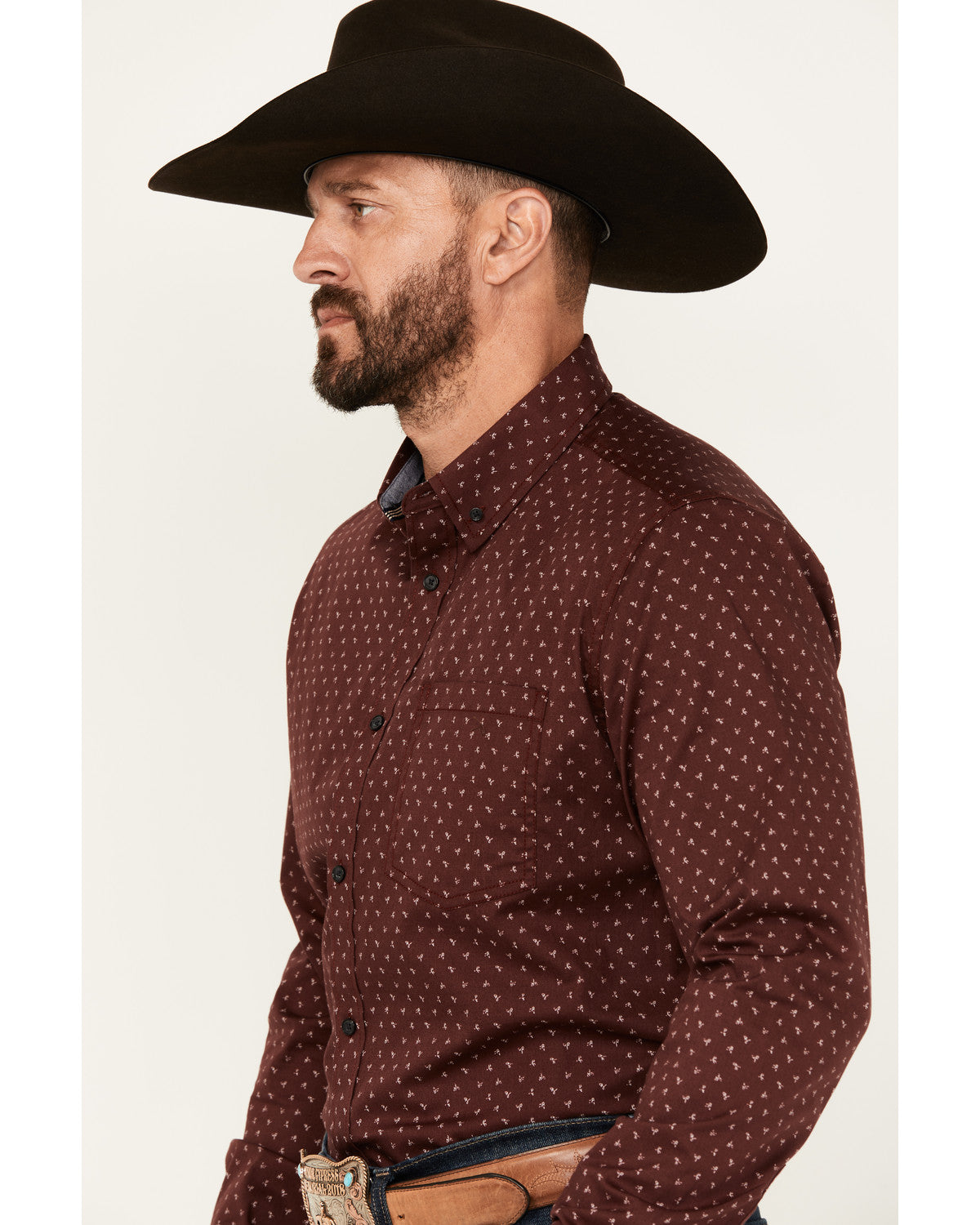 Men's Williams Mini Floral Print Long Sleeve Button-Down St | Cody James Clothing|Sale