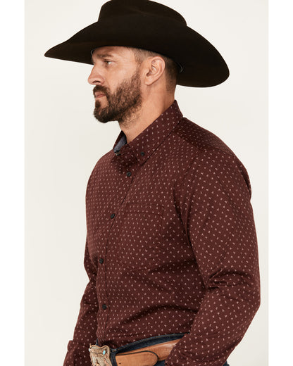 Men's Williams Mini Floral Print Long Sleeve Button-Down St | Cody James Clothing|Sale
