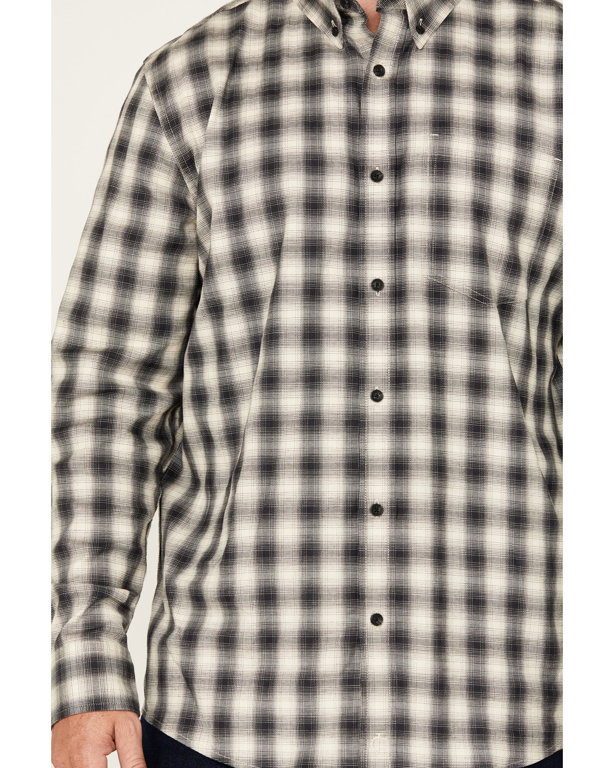 Men's Palamino Plaid Print Long Sleeve Button-Down Stretch | Cody James Clothing