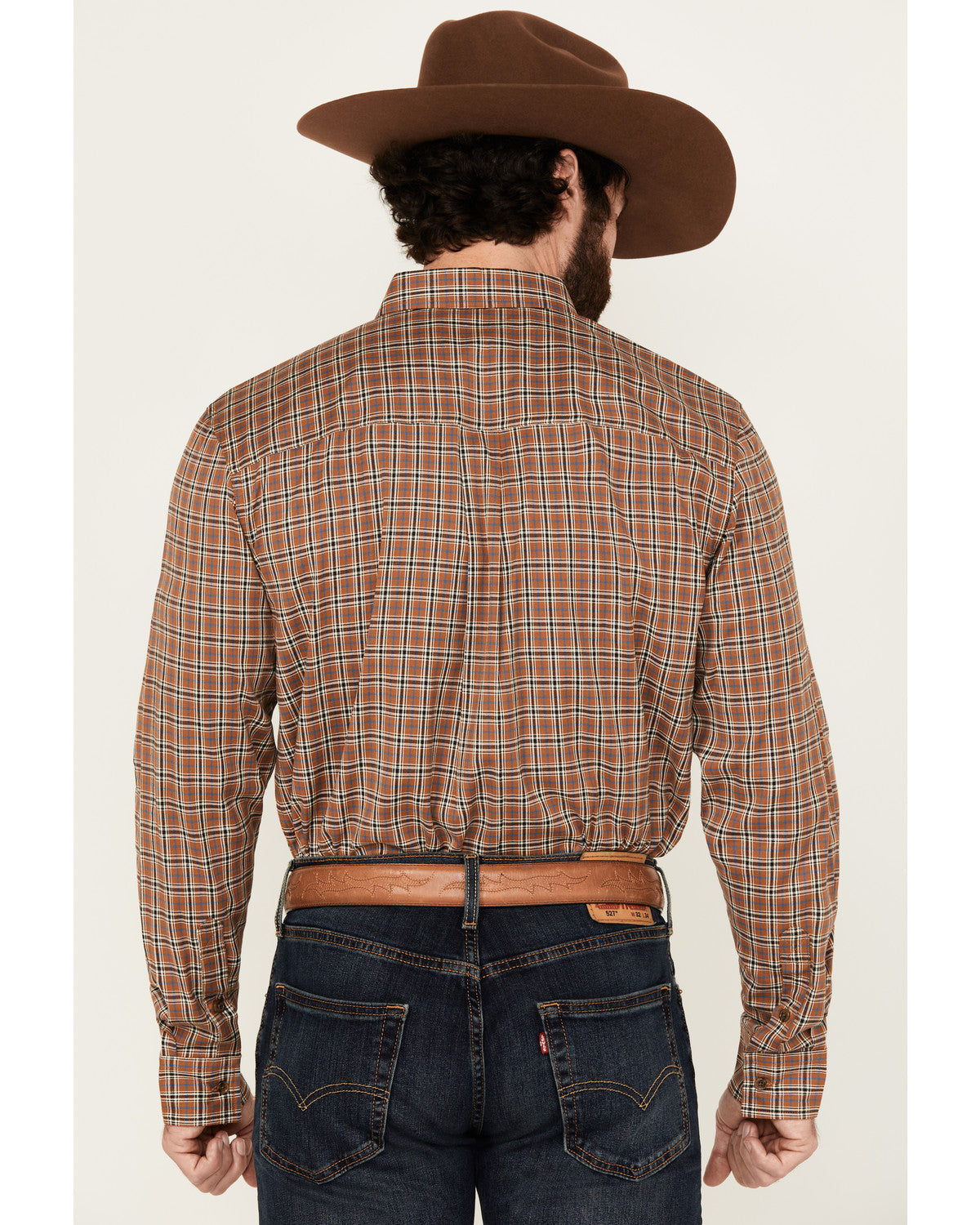 Men's Adkins Plaid Print Long Sleeve Button-Down Stretch We | Cody James Clothing|Sale