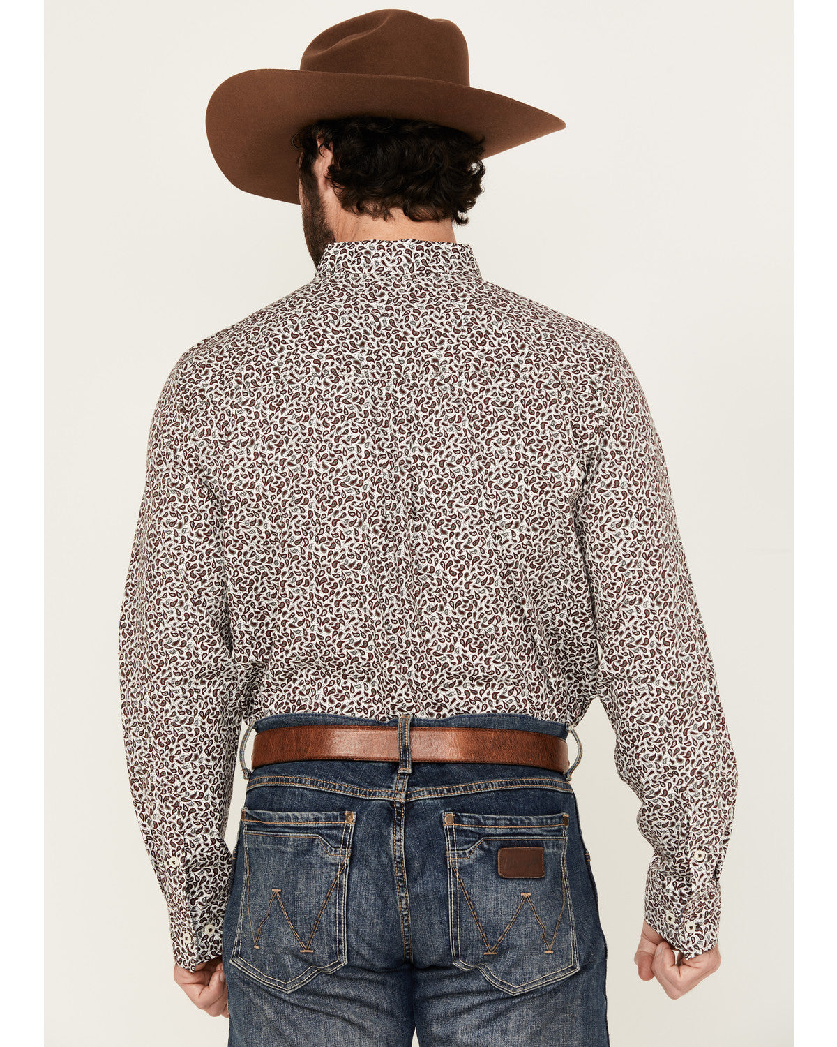 Men's Country Paisley Print Long Sleeve Button-Down Stretch | Cody James Clothing|Sale