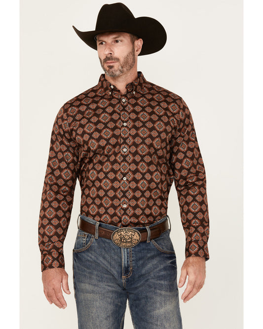 Men's Bite The Bullet Southwestern Print Long Sleeve Button | Cody James Clothing|Sale