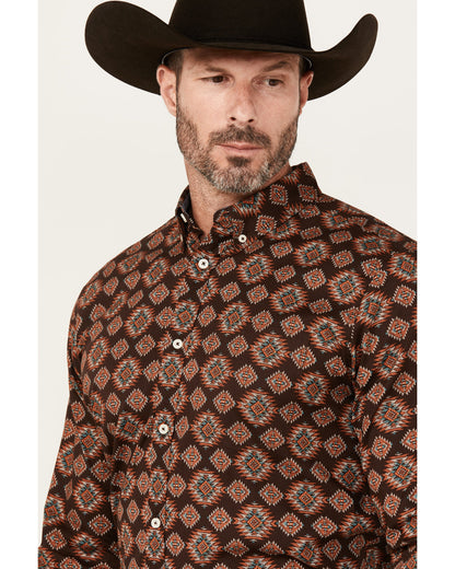 Men's Bite The Bullet Southwestern Print Long Sleeve Button | Cody James Clothing|Sale