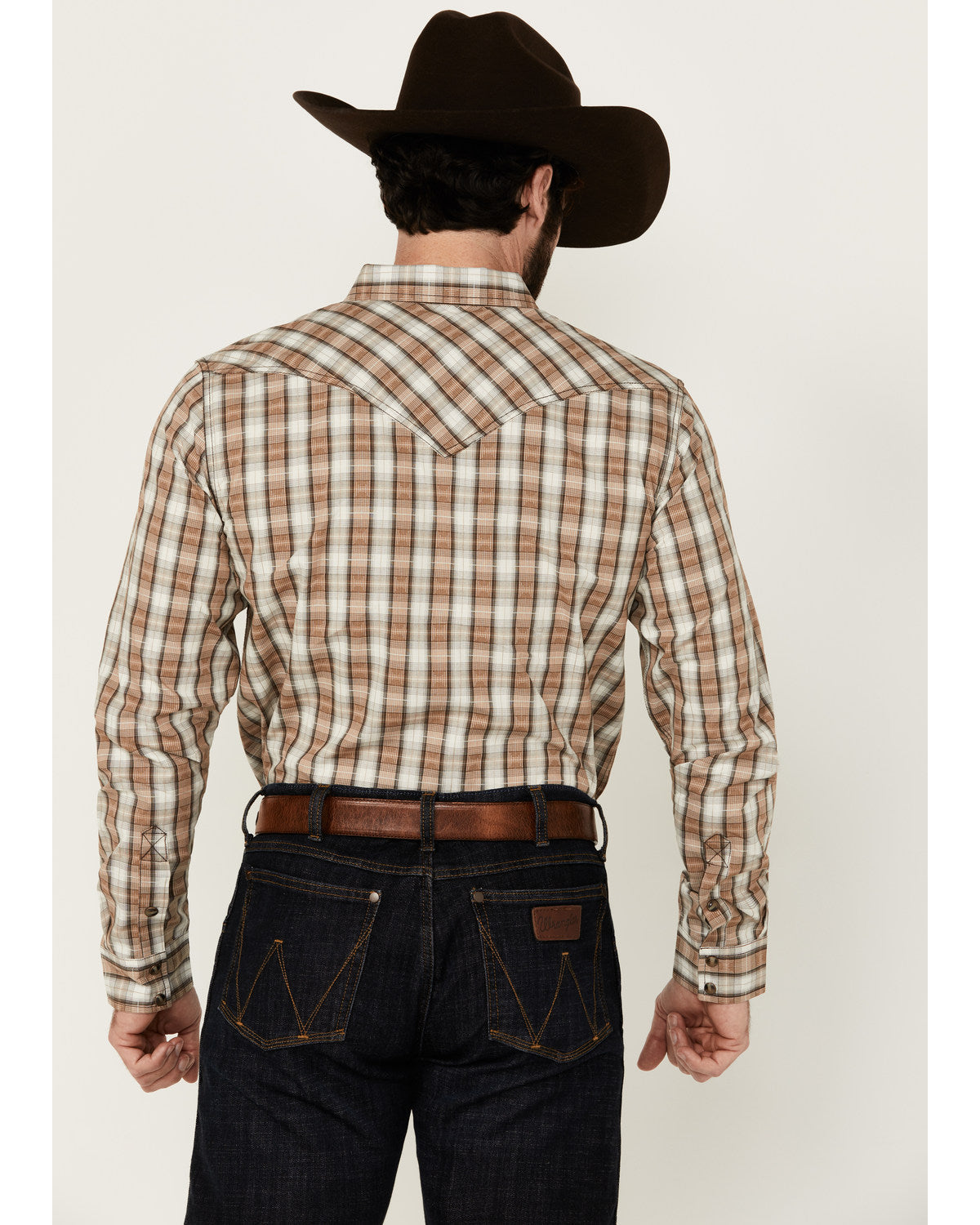 Men's Last Hurdle Plaid Print Long Sleeve Button-Down Stret | Cody James Clothing|Sale