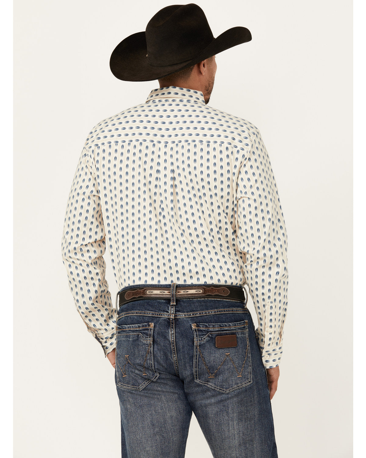 Men's Gunsmoke Striped Print Long Sleeve Button-Down Stretc | Cody James Clothing|Sale