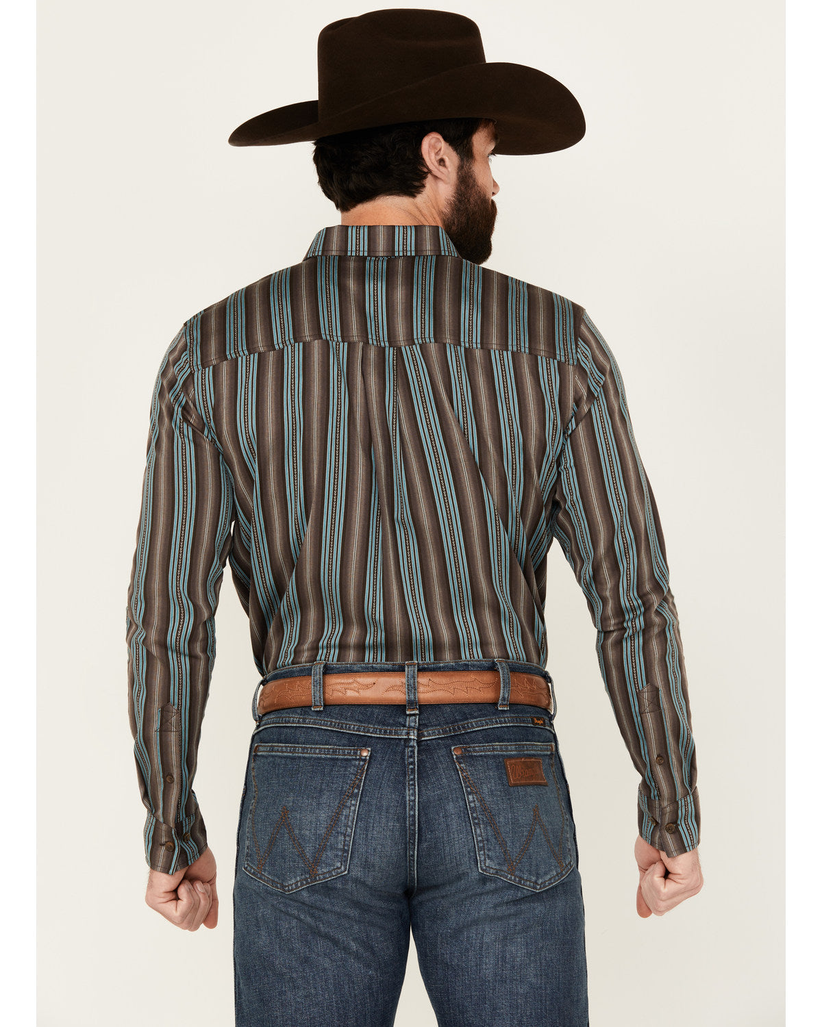 Men's Boa Dobby Striped Print Long Sleeve Button-Down Stret | Cody James Clothing|Sale