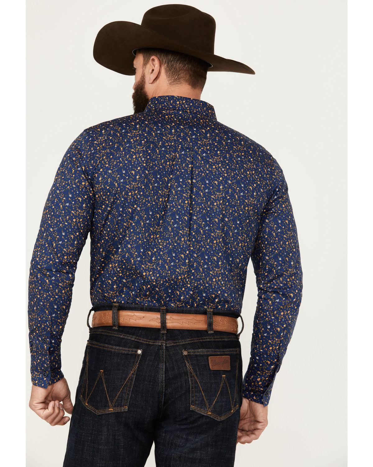 Men's Meadowlark Floral Print Long Sleeve Button-Down Stret | Cody James Clothing|Sale