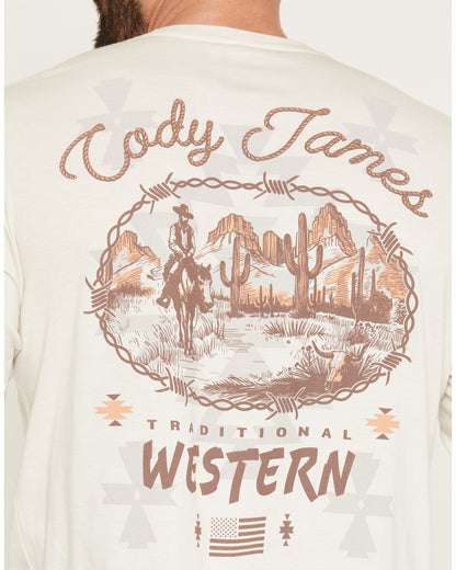Men's Wild West Long Sleeve Graphic T-Shirt | Cody James Clothing