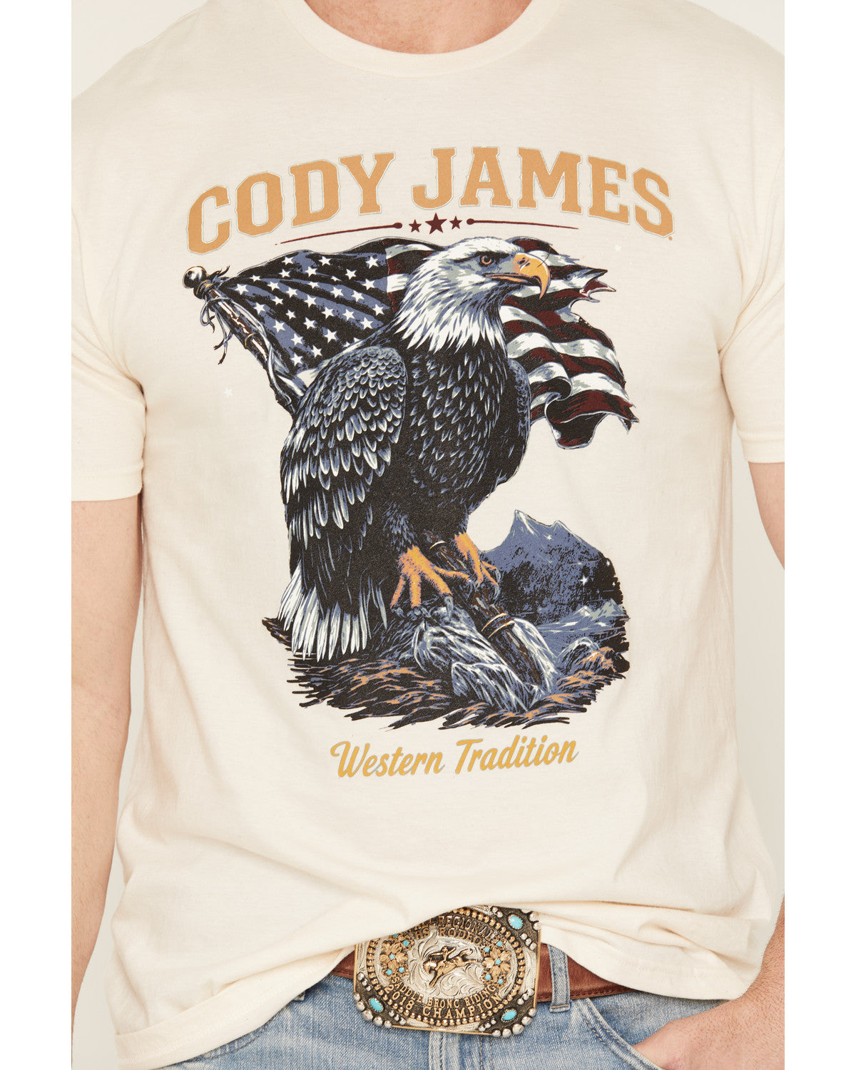 Men's Eaglestands Patriotic Short Sleeve Graphic T-Shirt | Cody James Clothing