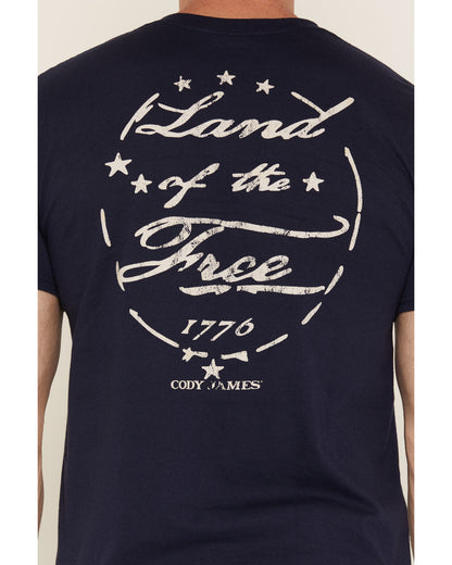 Men's America 250 Land of the Free Short Sleeve Graphic T-S | Cody James Clothing